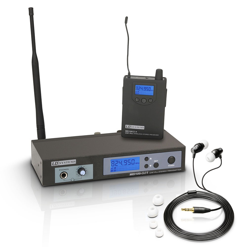 LD SYSTEM MEI 100 G2 SISTEMA WIRELESS IN EAR MONITOR UHF 823 – 832 MHZ E 863-865 MHZ