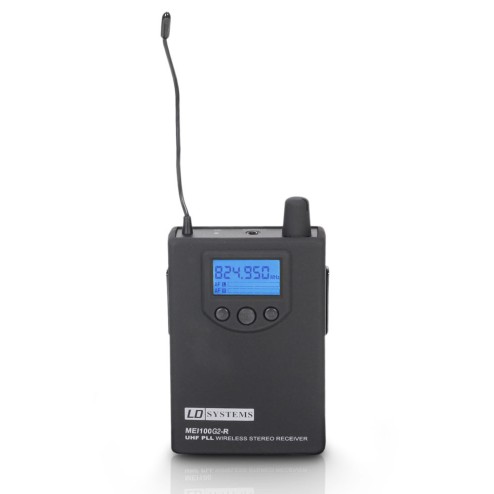 LD SYSTEM MEI 100 G2 SISTEMA WIRELESS IN EAR MONITOR UHF 823 – 832 MHZ E 863-865 MHZ