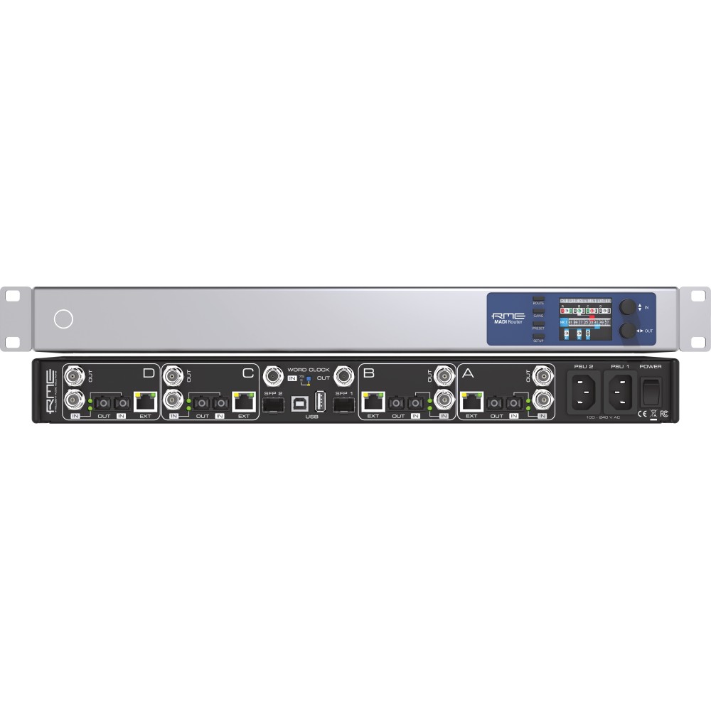 RME MADI Router Patch bay e format converter MADI
