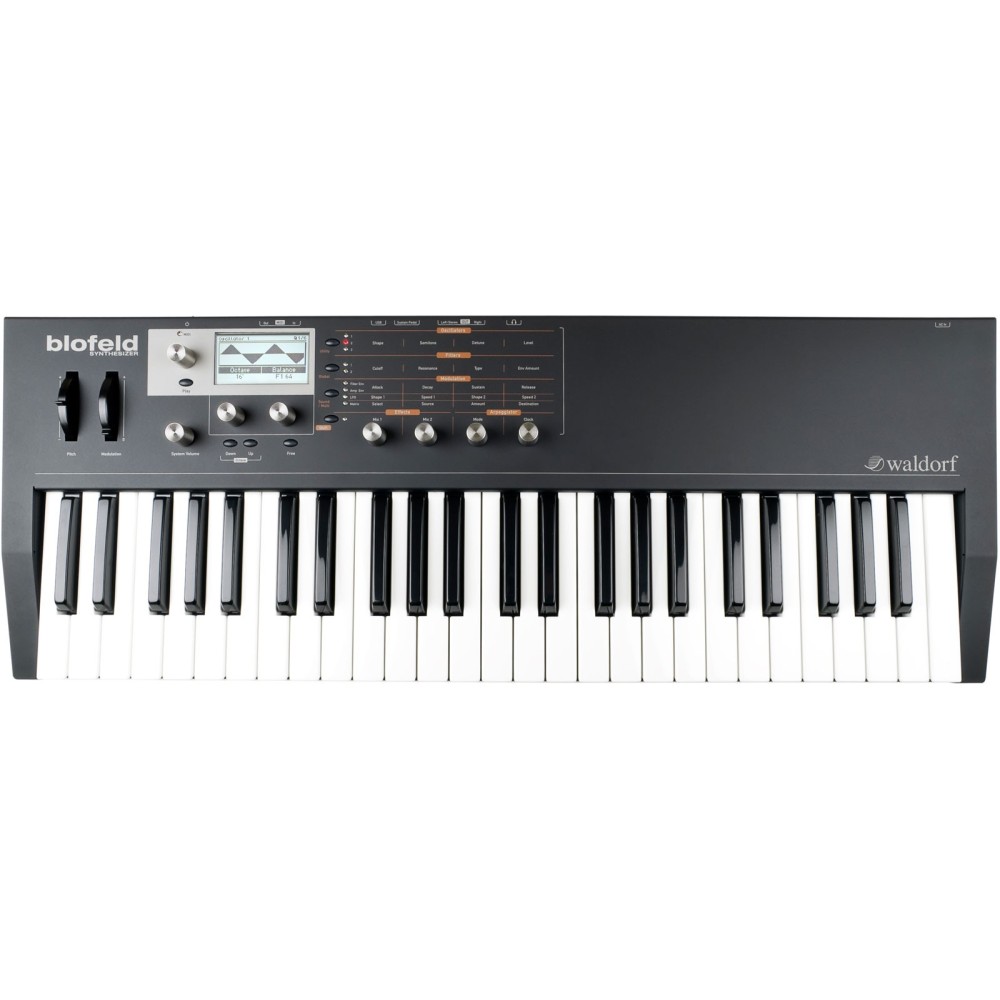 Waldorf Blofeld Keyboard Black Synth Multitimbrico a 16 parti con 25 voci
