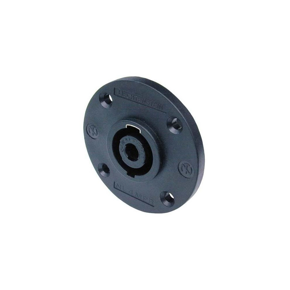 NEUTRIK NL4MPR SpeakON chassis connectors, 4 poli, flangia circolare G, FASTON NEUTRIK NL4MPR SpeakON chassis connectors, 4 poli, flangia circolare G, FASTON