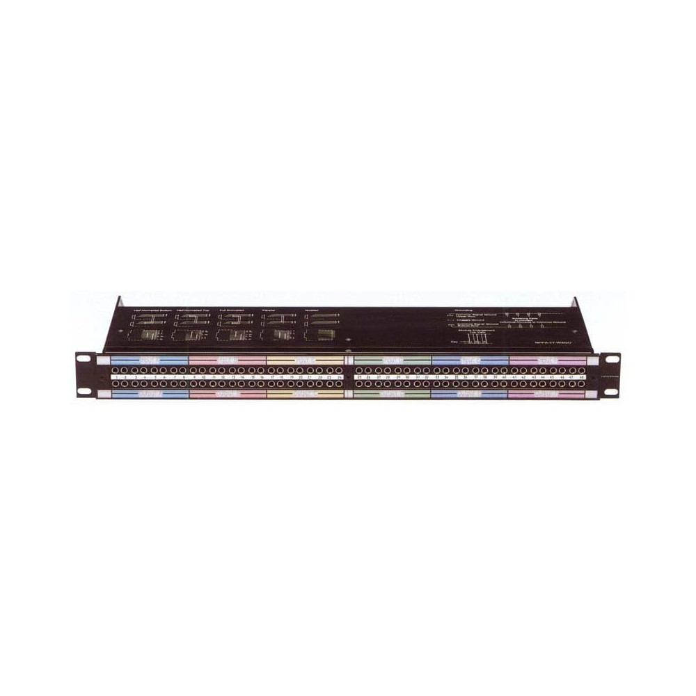 NEUTRIK NPPA-TT-SD50 Patch panel, Serie NPPA, 2x48 BANTAM, semi-normalizzata, 4x50 poli D-Sub