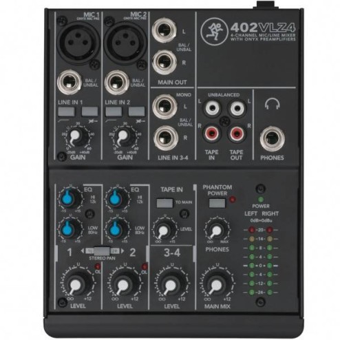 MACKIE 402 VLZ 4 Mixer audio a 4 canali
