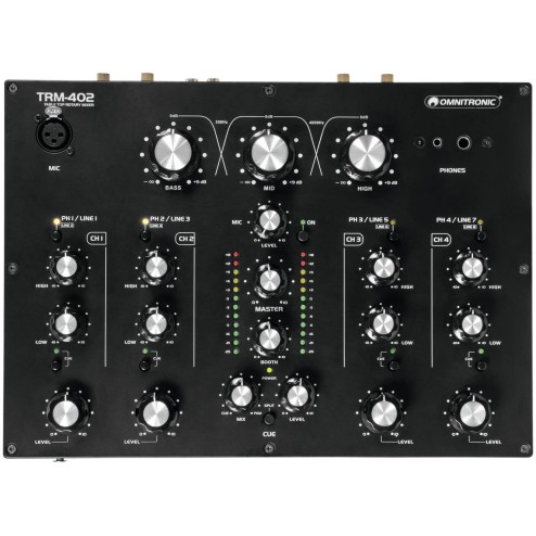 OMNITRONIC TRM-402 Mixer analogico rotativo a 4 canali